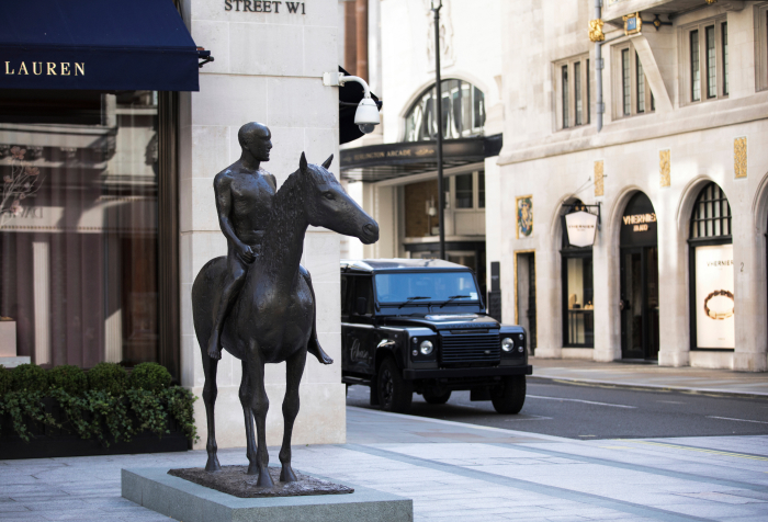 mayfair bronze statue